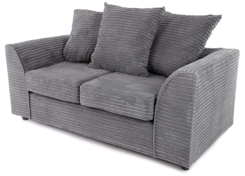 Byron 2 Seater Sofa Grey Cord - Image 2