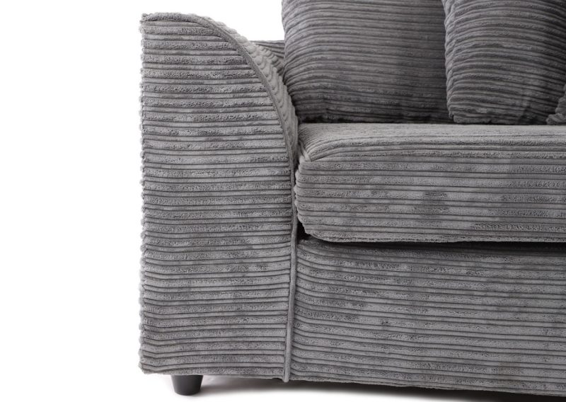 Byron 2 Seater Sofa Grey Cord - Image 3