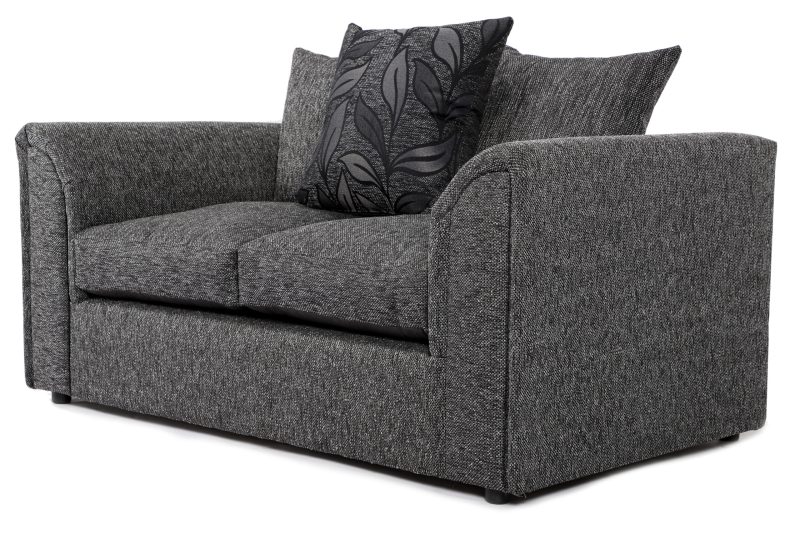 Byron 2 Seater Sofa Black Dundee - Image 2