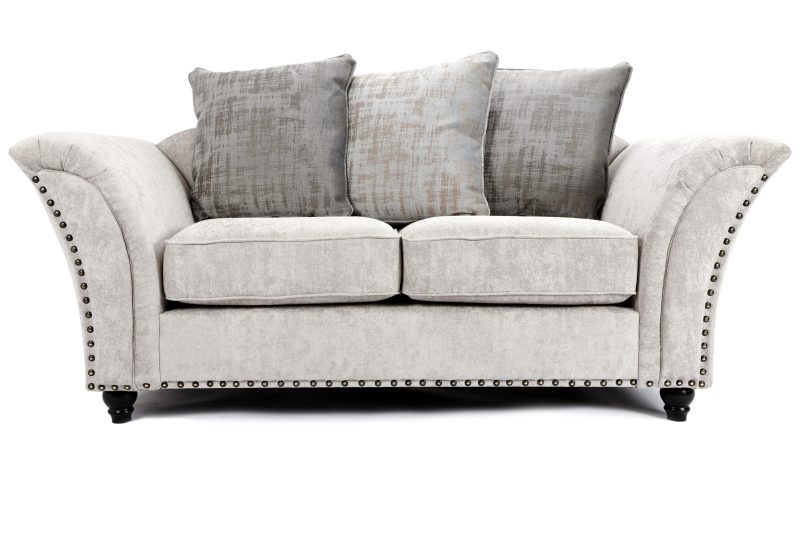 Sky Scatter Back 2 Seater Sofa Silver