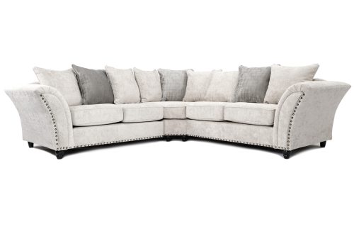 Sky Scatter Back Large Corner Sofa Alaska Silver