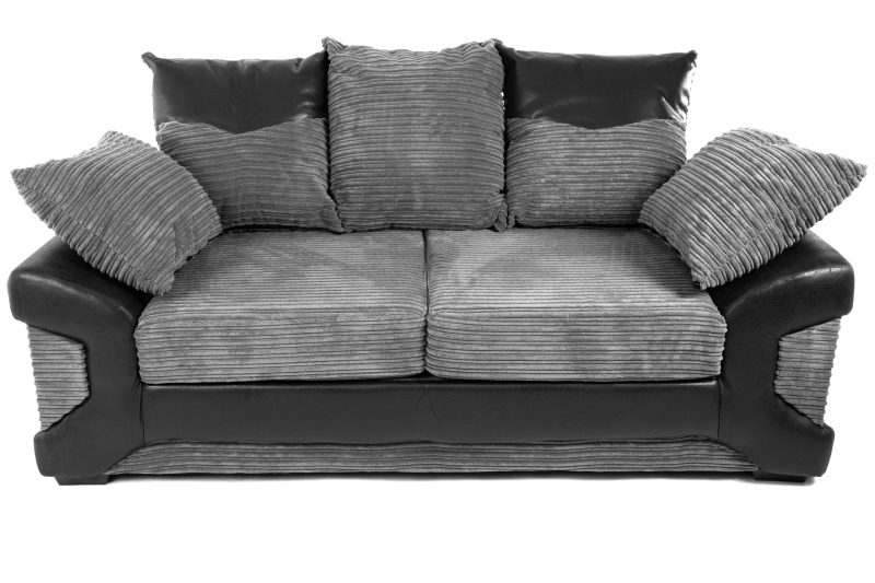 Dino 2 Seater Sofa Black/Grey