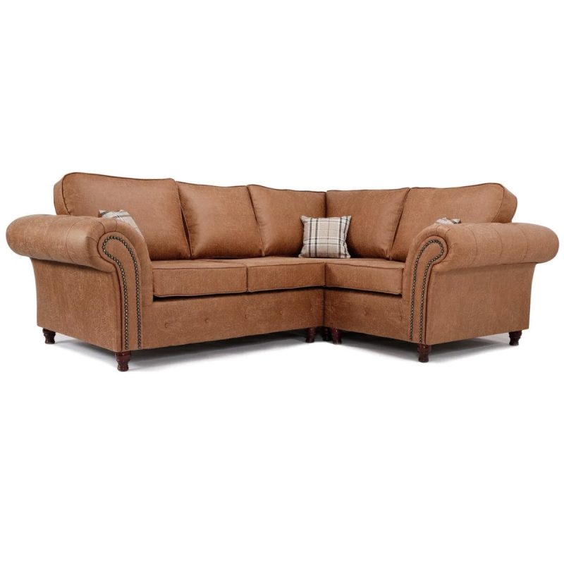 Oakland Right Hand Corner Sofa Tan