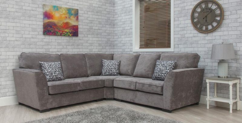 Nebraska Full Back 2C2 Corner Sofa Grey - Image 2