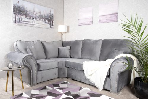 Oakland Left Hand Corner Sofa Plush Grey