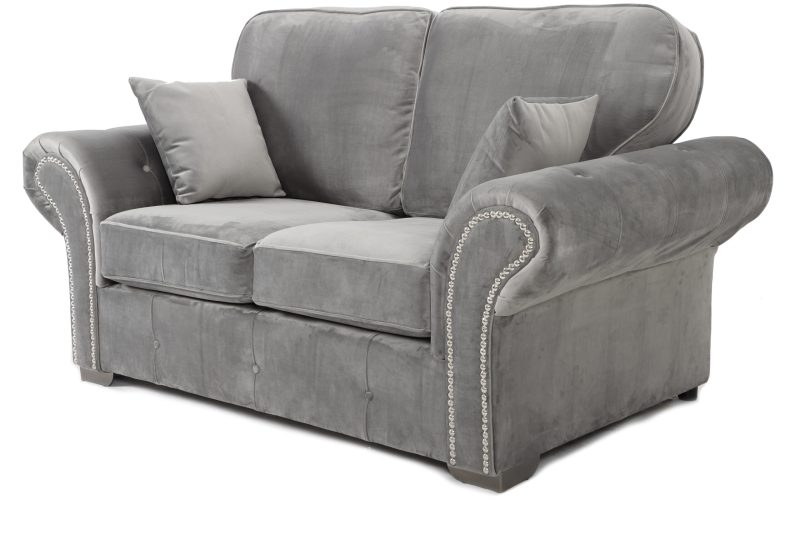 Oakland 2 Seater Sofa Plush Grey - Image 2