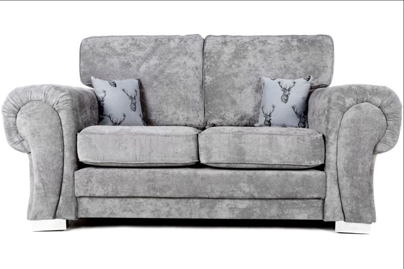 Verona Full Back 2 Seater Sofa-Grey