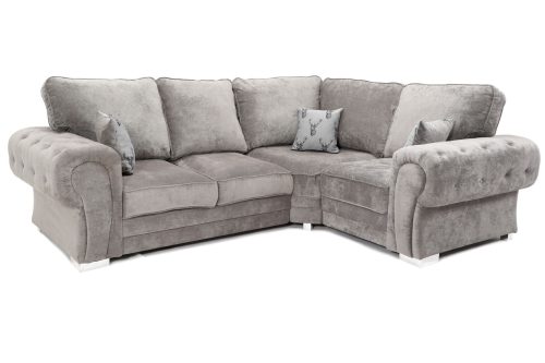Verona Full Back Right Hand Corner Sofa Grey