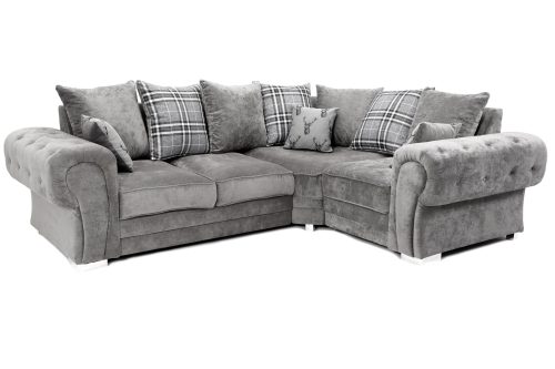 Verona Scatter Back Right Hand Corner Sofa Grey