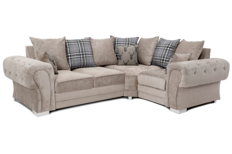 Verona Scatter Back Right Hand 2C1 Corner Sofa Mink