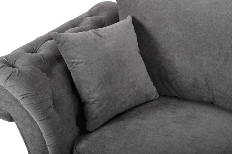 Windsor 2 Seater Sofa Grey - Image 5