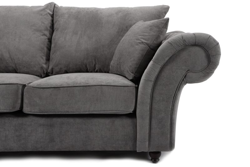 Windsor 2 Seater Sofa Grey - Image 3