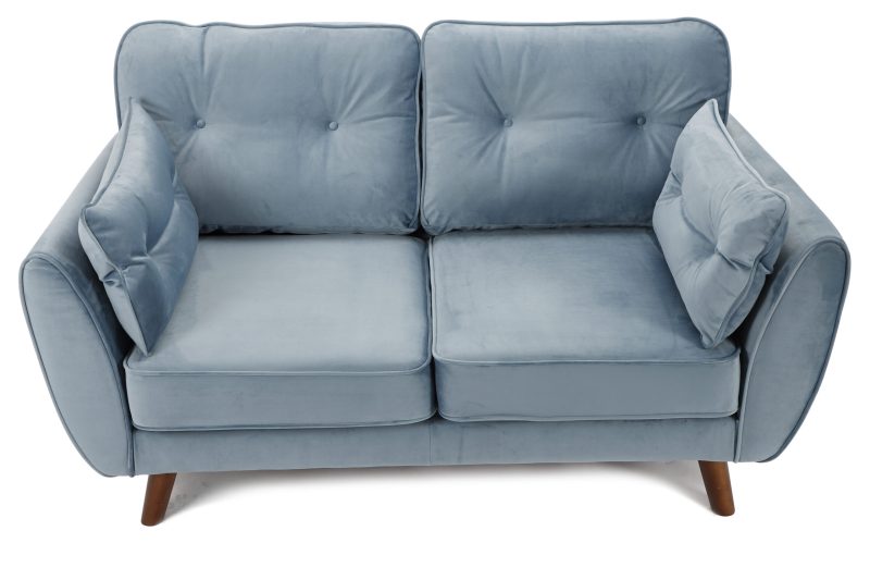 Zinc 2 Seater Sofa Plush Sky - Image 4