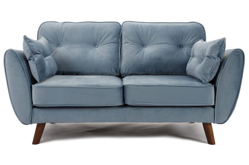 Zinc 2 Seater Sofa Plush Sky