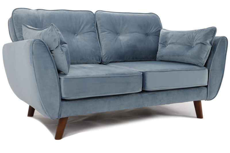 Zinc 2 Seater Sofa Plush Sky - Image 2