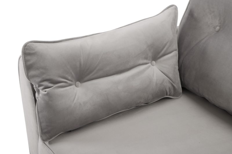 Zinc 2 Seater Sofa Plush Grey - Image 3