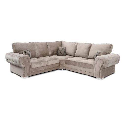 Verona Full Back Large 2C2 Corner Sofa Mink