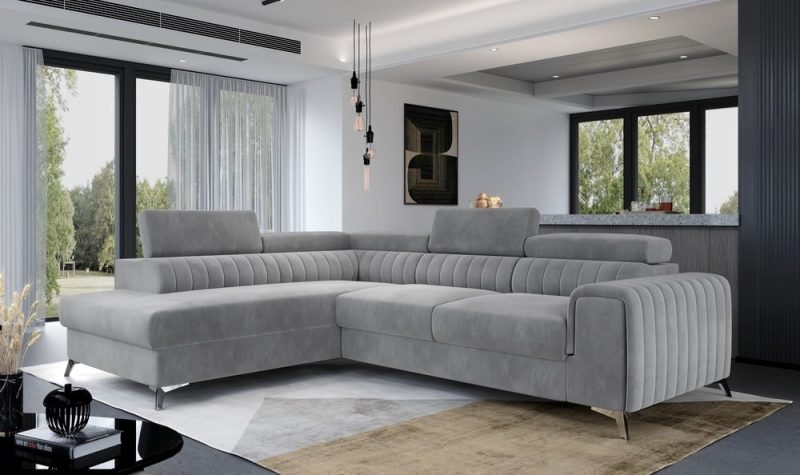 Laurence Storage Sofa Bed 2c1 Left Hand/Right Hand Plush Grey - Image 3