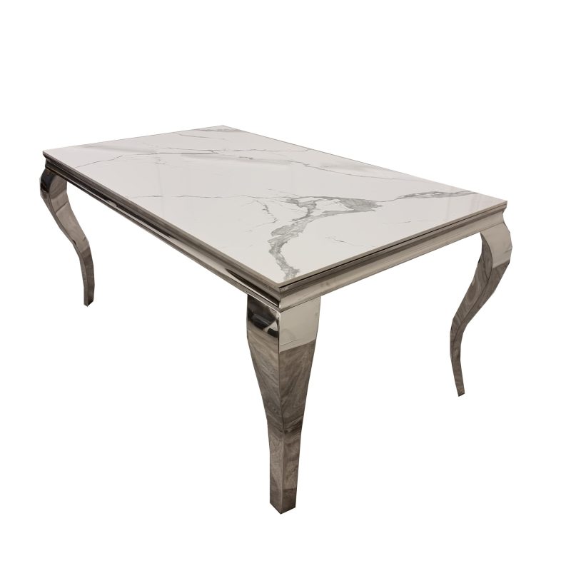 LOUIS CHROME DINING TABLE - Image 2