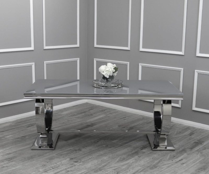 Arriana Glass Dining table - Image 4